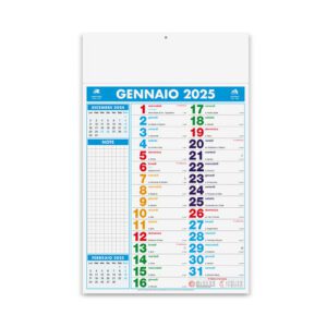 Calendario Olandese Multicolor Notes