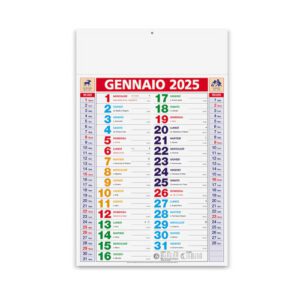 Calendario Olandese Multicolor